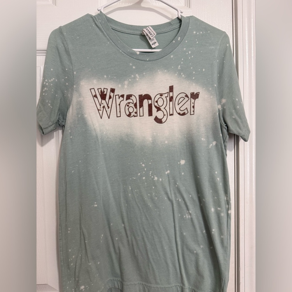 Wrangler Mint Green Splatter Tee